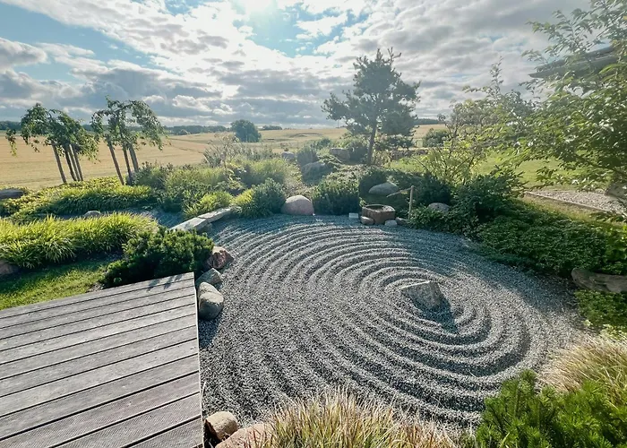 Wooden House With Zen Garden Near Boltenhagen * Moor-Rolofshagen